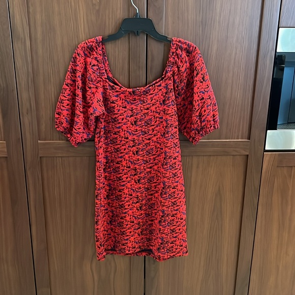 Free People Womens Sunset Textured Cold Shoulders Mini - Picture 3 of 5